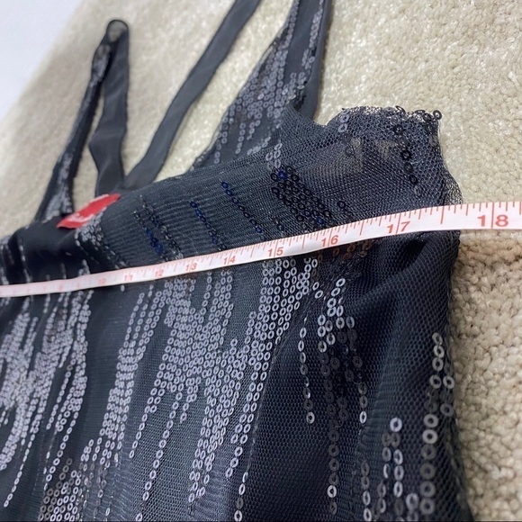 NWT Panhandle Slim Western Sleeveless Sequin Top Black - Picture 11 of 12